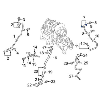 Mazda OE - Turbocharger Coolant Line Gasket