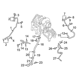 Mazda OE - Engine / Transaxle - Turbocharger & Components (Turbo Pipes & Lines)