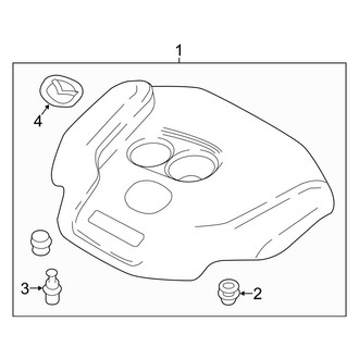 Mazda OE - Engine / Transaxle - Engine Appearance Cover (2.5L Y Engine VIN Character)
