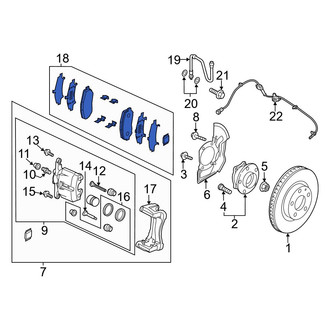Mazda OE - Front Disc Brake Pad Set