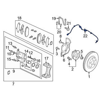 Mazda OE - Front ABS Wheel Speed Sensor