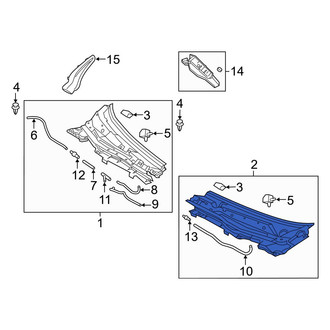 Mazda OE - Front Left Cowl Cover