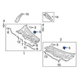 Mazda OE - Front Right Windshield Washer Nozzle