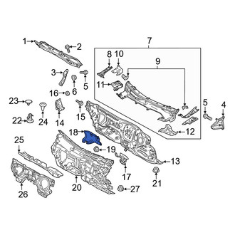Mazda OE - Front Upper Engine Compartment Insulation