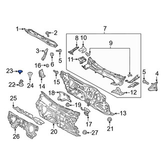 Mazda OE - Dashboard Panel Insulator Clip