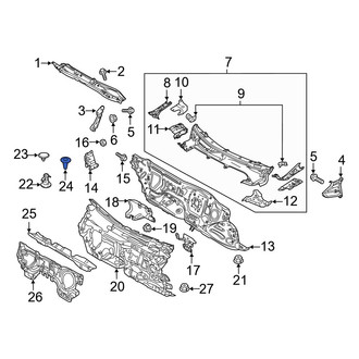 Mazda OE - Floor Carpet Clip