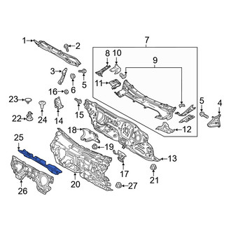 Mazda OE - Front Upper Engine Compartment Insulation