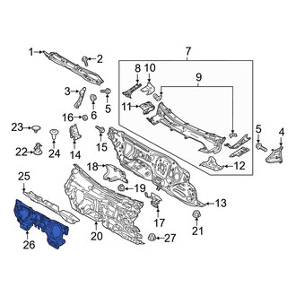 Mazda OE - Front Lower Engine Compartment Insulation