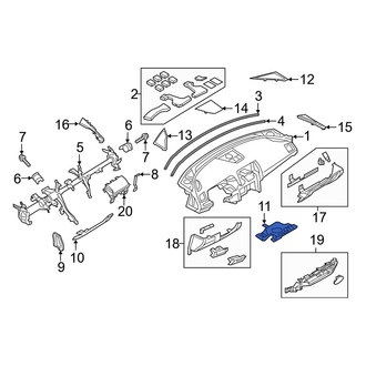 Mazda OE - Lower Outer Instrument Panel Cover