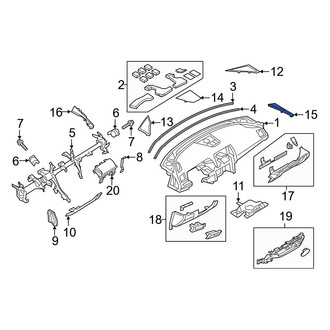 Mazda OE - Right Instrument Panel Trim Panel