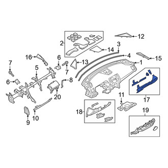 Mazda OE - Right Lower Instrument Panel Cover