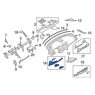 Mazda OE - Left Lower Instrument Panel Cover