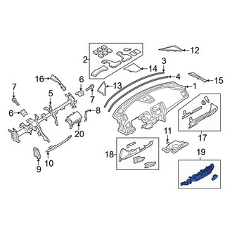 Mazda OE - Center Instrument Panel Cover