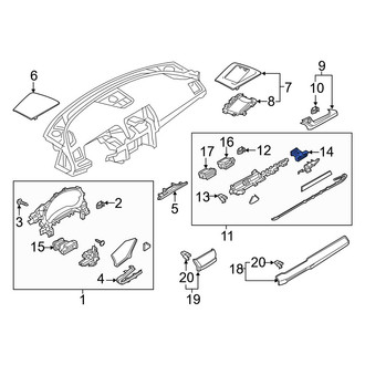Mazda OE - Right Outer Dashboard Air Vent
