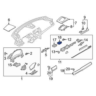 Mazda OE - Right Inner Dashboard Air Vent