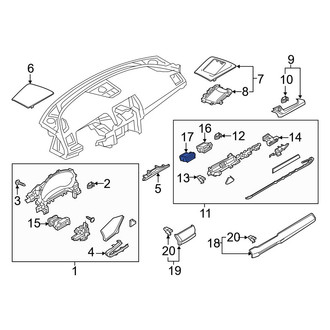 Mazda OE - Left Inner Dashboard Air Vent