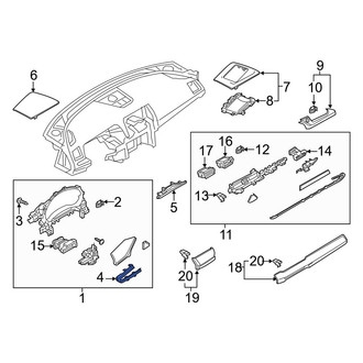Mazda OE - Outer Instrument Panel Bezel