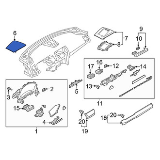 Mazda OE - Center Upper Instrument Panel Cover