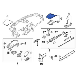 Mazda OE - Center Upper Instrument Panel Cover