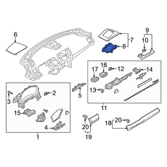 Mazda OE - Center Lower Instrument Panel Cover
