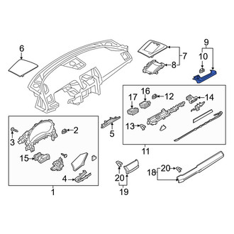 Mazda OE - Center Instrument Panel Bezel