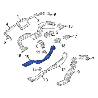 Mazda OE - Rear Left Instrument Panel Air Duct