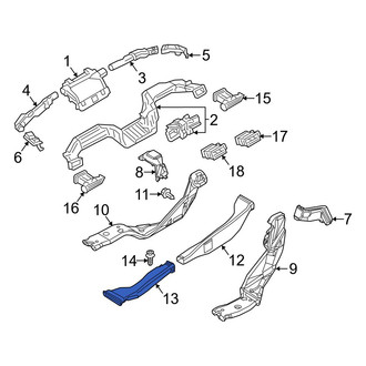 Mazda OE - Center Lower Instrument Panel Air Duct