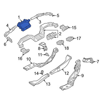 Mazda OE - Front Windshield Defroster Nozzle