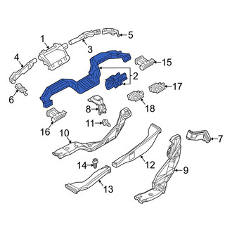 Mazda OE - Upper Instrument Panel Air Duct