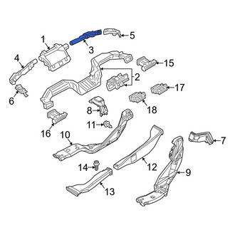 Mazda OE - Right Inner Instrument Panel Air Duct