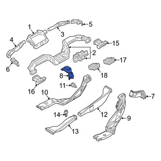 Mazda OE - Left Lower Instrument Panel Air Duct