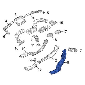 Mazda OE - Rear Right Instrument Panel Air Duct