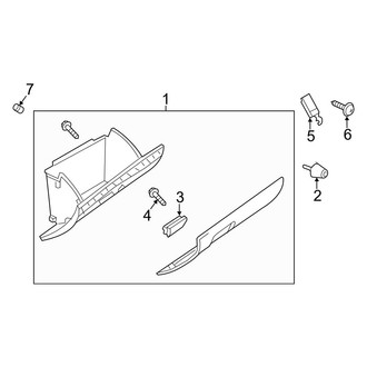 Mazda OE - Instrument Panel - Glove Box