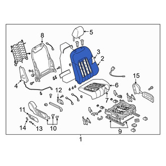 Mazda OE - Front Right Seat Back Cushion Cover