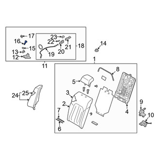 Mazda OE - Left Seat Latch Cover Screw