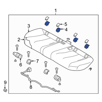 Mazda OE - Rear Seat Belt Anchor Plate Cover