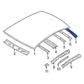 Mazda OE - Rear Roof Header Panel