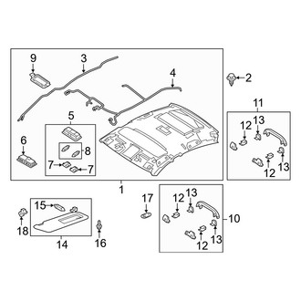 Mazda OE - Roof - Interior Trim (W/O Sunroof)