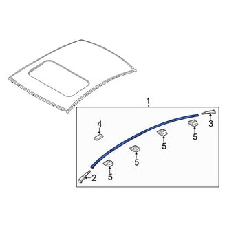 Mazda OE - Left Roof Drip Molding
