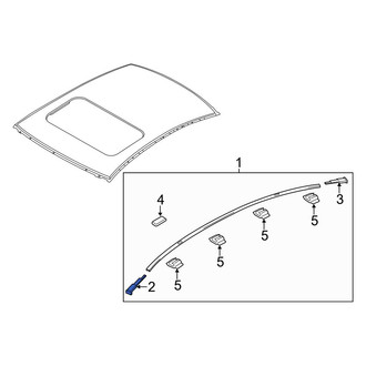 Mazda OE - Front Left Roof Drip Molding Cap
