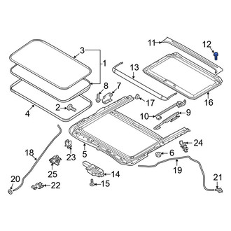 Mazda OE - Sunroof Drip Rail Bolt