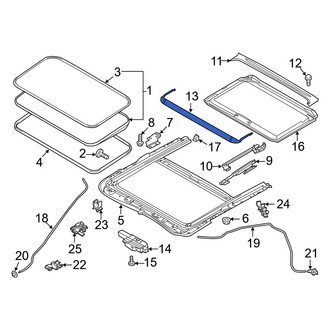 Mazda OE - Sunroof Deflector