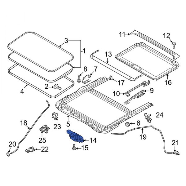 Sunroof Motor