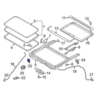 Mazda OE - Sunroof Drain Hose Clip