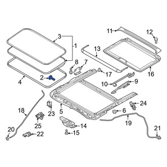 Mazda OE - Sunroof Drip Rail Screw