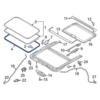 Mazda OE - Outer Sunroof Seal