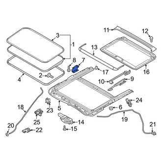 Mazda OE - Left Sunroof Frame Bracket