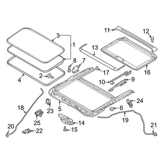 Mazda OE - Roof - Sunroof (With Sunroof)