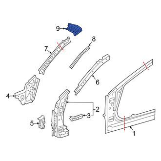 Mazda OE - Left Roof Panel Reinforcement