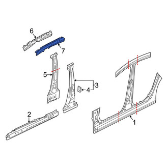 Mazda OE - Left Outer Roof Side Rail
